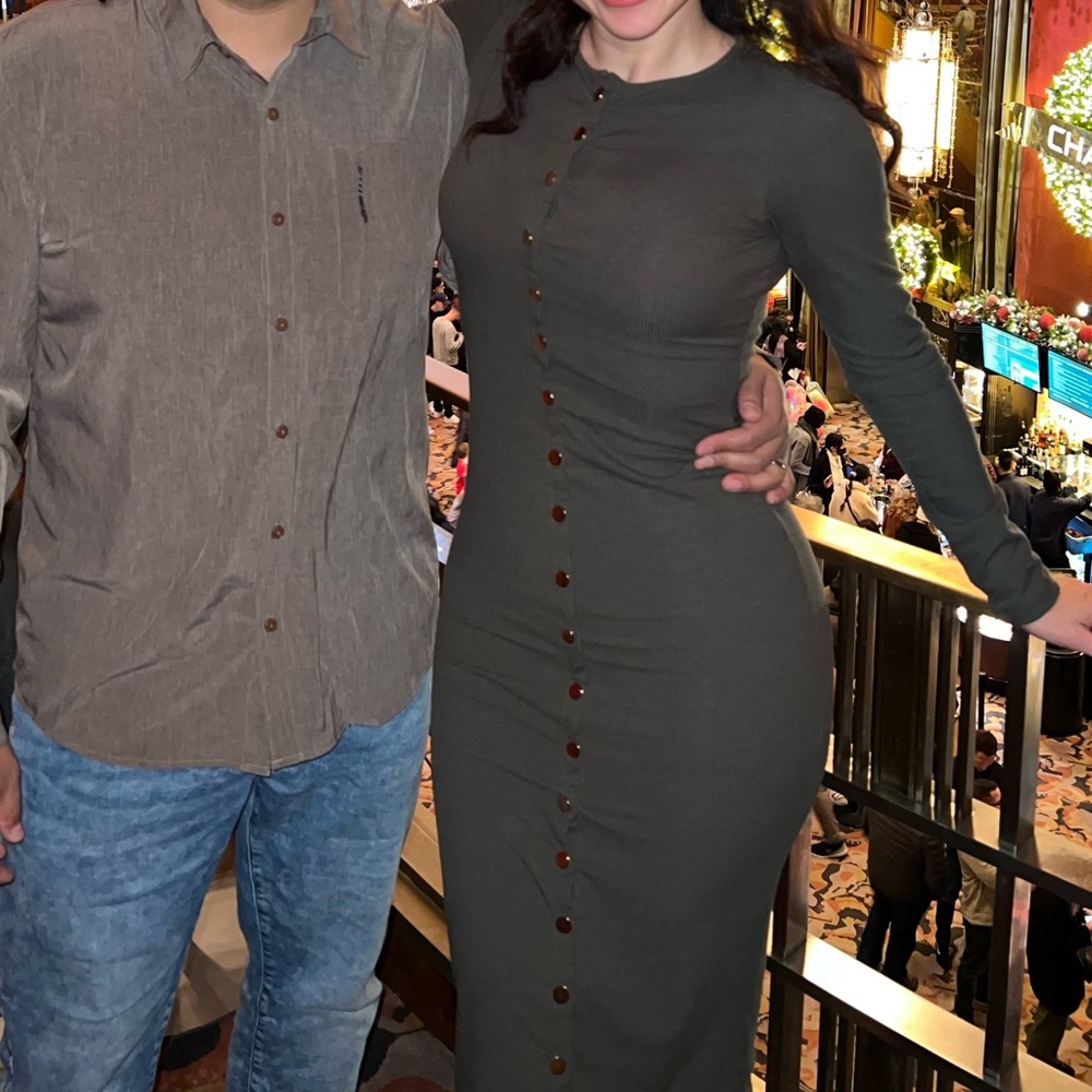 Olive Green Dress